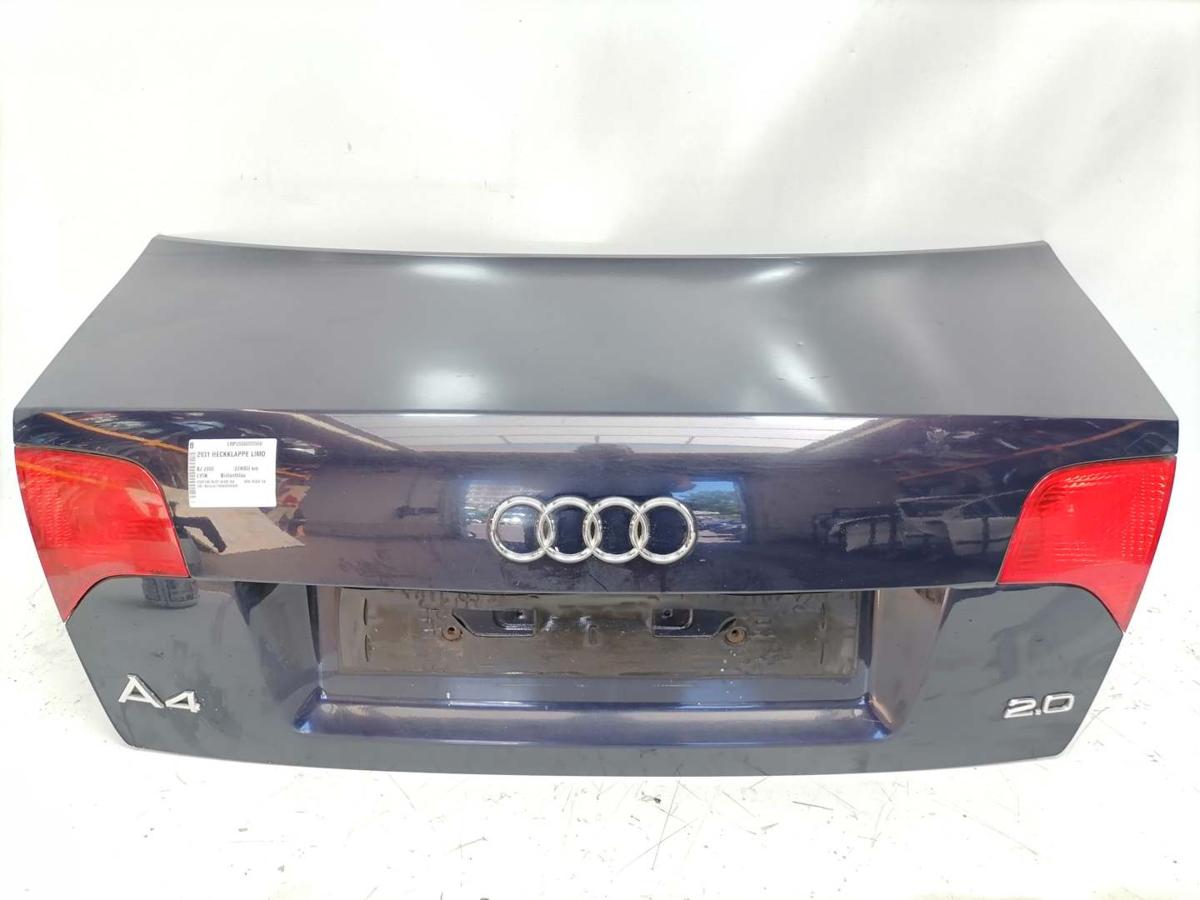 Audi A4 8E B7 original Heckklappe LY5K Brillantblau Limousine Bj.2005